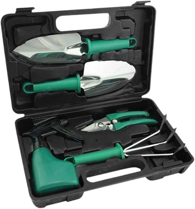 Garden Tools Set Gardening Hand Tools Ergonomic Handle Shovels Yard with Storage Tote Bag Utility Tools for Lawn Agricultural 5Pcs 29x19x7cm(5pcs 29x19x7cm)