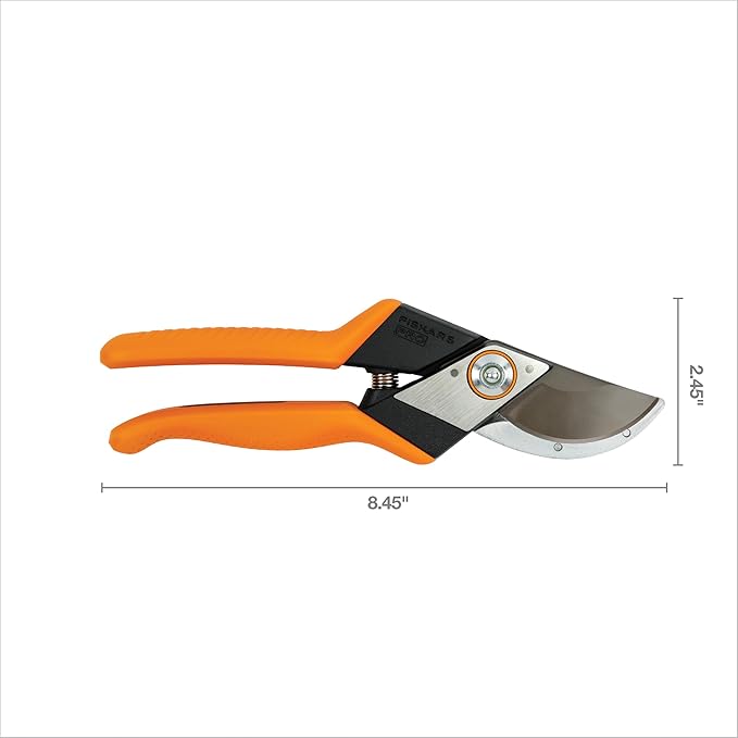 Fiskars Pro Pruner Shears Garden Clippers Gardening Scissors with Sharp Non-Stick Steel Rust Resistant Blade