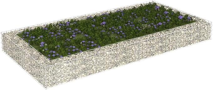 Gabion Raised Bed Large Heavy Duty Galvanized Steel Planter for Garden Balcony or Patio Decoration