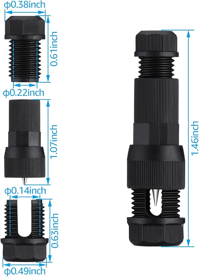 LEONLITE Landscape Spotlights Bundle Wire Connectors 4-Pack Adjustable Solid Cast Brass Landscape Spotlights Work with MR16 Bulb IP65 &amp 20-Pack Fastlock Wire Connectors for Landscape Lighting
