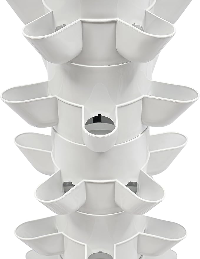Hydroponics Growing System Indoor Garden 50-Holes Hydroponics Growing Box Kit with Water Pump Movable Vertical Vegetable Plant Tower for Growing Vegetable Fruit IP68