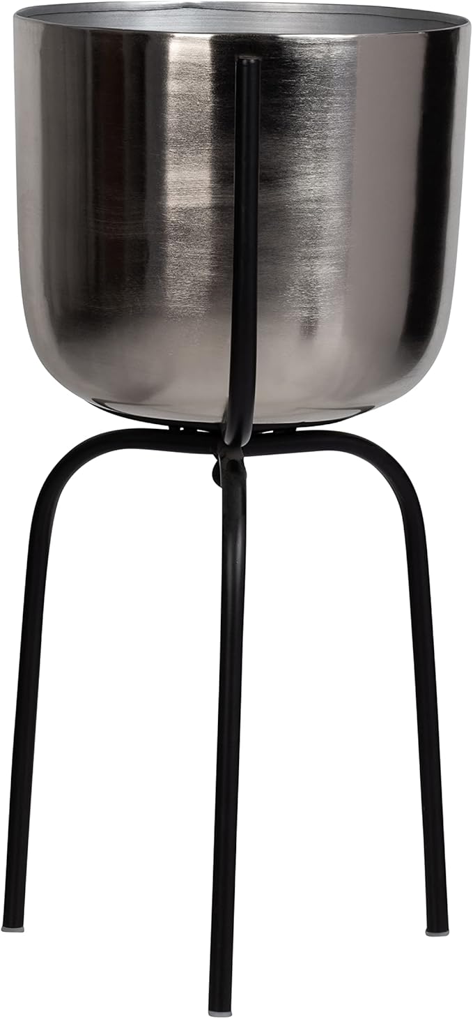 Metal 25 Planter ON Tripod SilverBlack