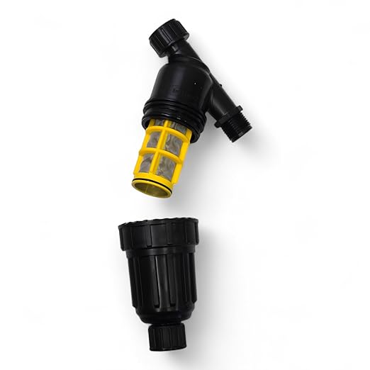 One Stop Outdoor 3/4 Drip Irrigation/Hydroponics Y Filter with 155 Mesh Screen - 3/4 FHT X 3/4 MHT Hose Thread Connections (3/4 Filter)