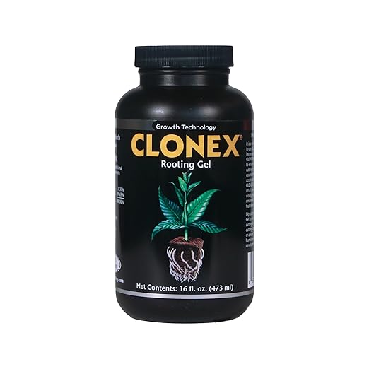 Clonex Rooting Gel - High-Performance Rooting Compound for Plant Cuttings Contains IBA Promotes Root Initiation &amp Development - 1 Pint