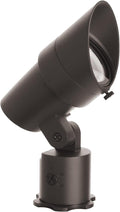 WAC Landscape Lighting LED 12V Medium Size Accent Light with Adjustable Beam Angle and Integral Brightness Control 50-1300 Lumens 3000K Warm White Built-in LED in Solid Brass Coated with Bronze