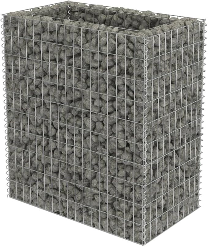 YAFF Gabion Raised Bed-HexagonalOutdoor Landscape for GardenBackyardPatioBalcony35.4x19.7x39.4