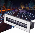 Garden Buried Light Recessed LED Underground Light IP66 Waterproof Embedded Pathway Lights AC85-265V for Outdoor Patio Deck Driveway Landscape Lighting (Blue 6W)