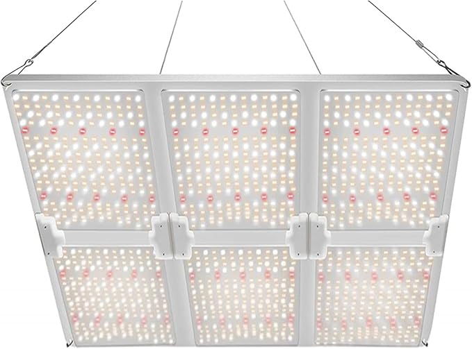 iPower 2025 6000W LED Grow Light Sunlike Dimmable Full Spectrum Plant Lamp with Upgraded Diodes and Mean Well Driver for Hydroponics Indoor Plants Seeding Flower Greenhouse