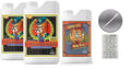 Advanced Nutrients Connoisseur Grow A and B 4 Liter &amp Sensi Cal-Mag 4 Liter Bundle with Conversion Chart and 3mL Pipette