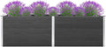Garden Raised Bed 78.7x19.7x35.8 WPC Gray