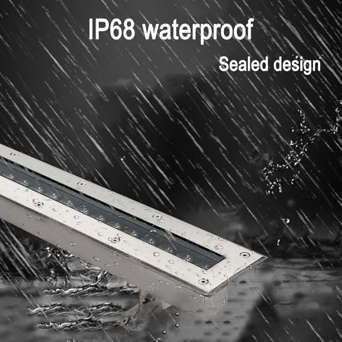 Outdoor Buried Lights - LED Landscape Lights AC 24V Low Recessed Submersible Fountain Light Ip68 Waterproof with Stand Long Strip Underwater Led Spotlight Easy to InsGreen-18W-1000MM