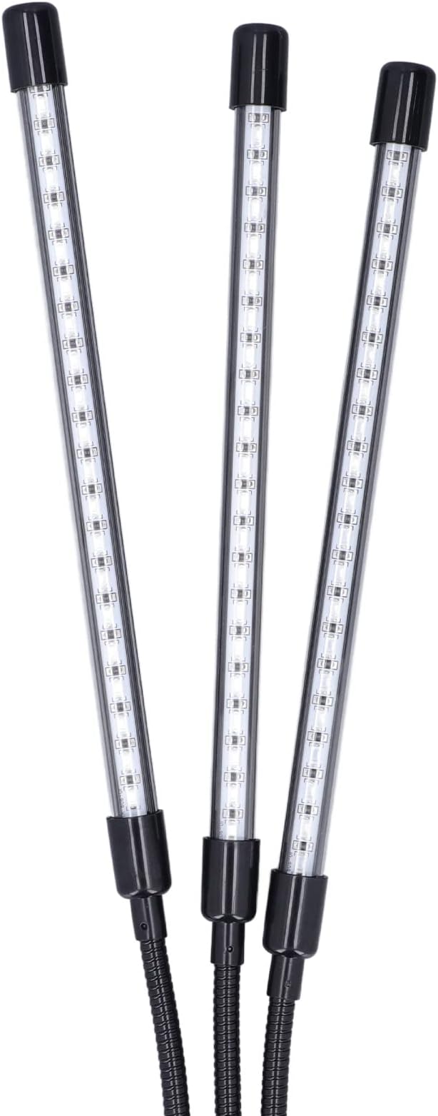 Tyenaza 3 Head LED Grow Light Red Blue Timing Adjustable Angle Bright USB Powered Grow Lights for Gardening Potting