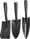 3pcs Small Gardening Trowel: Metal Hand Tool Set Manganese Steel Spatula with Measuring Scale and Hanging Hole for Flower Pot