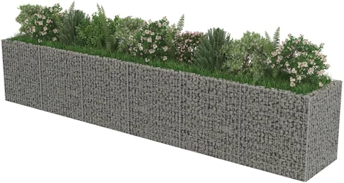 Galvanized Steel Raised Garden Bed 212.6x35.4x39.4 Outdoor Raised Planter Box for Flower and Vegetable Garden Durable Weather-Resistant Metal Raised Beds for Patio and Garden