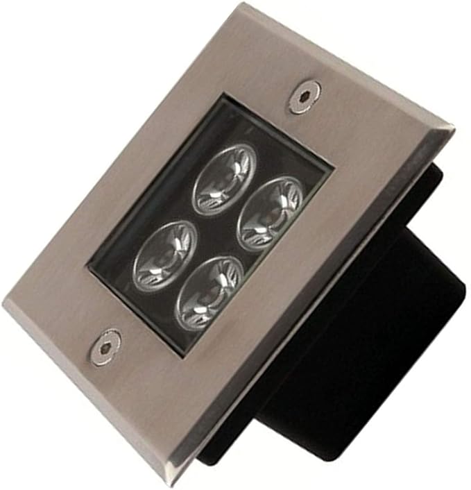 Square Ground Landscape Light - Outdoor Underground Light LED Outdoor Spotlight Waterproof IP66 Landscape Lights AC85-110V Recessed Outdoor Underground Light For Terrace Pathway Lawn (Blanc 2