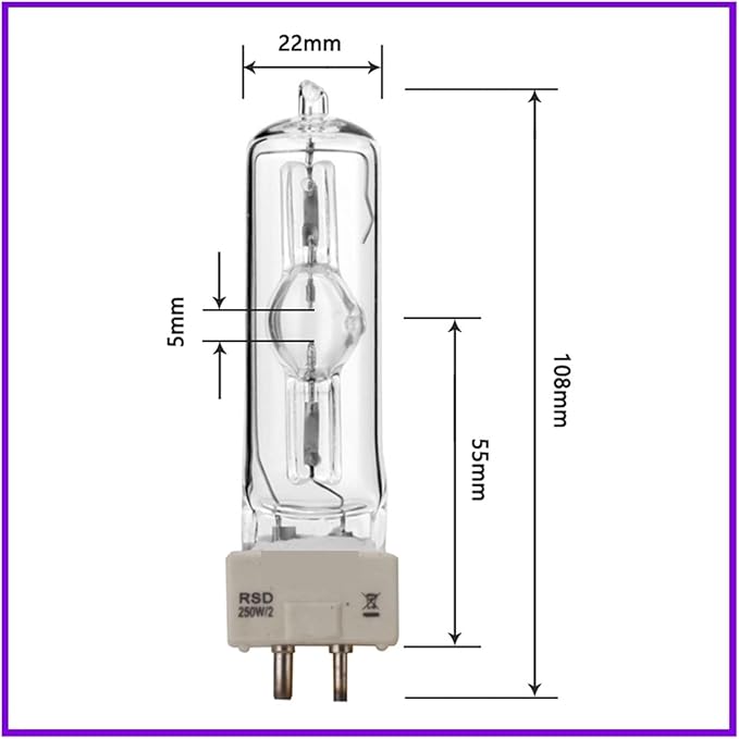 Bing 250W Single-Ended HSD 78 Pin Bulb - High-Performance Grow Light Replacement Lamp