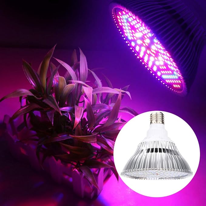 Upgrade 100W Led Grow Light Full Spectrum 150LED E27 Grow Lights for Indoor Plants Greenhouse Veg Bloom Light Hydroponic Grow Lamp 85-265V(White)