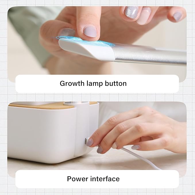 Smart Indoor Hydroponic Garden with Adjustable Spectrum LED &amp Auto Watering for Home Plant Cultivation Aluminum Alloy Hydroponic Planter