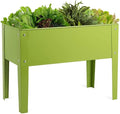 GRAFFY Raised Garden Bed Raised Planter Box with Legs Drainage Holes Planting Bed for Vegetable Flower Herb Planting Container for Grass Lawn Patio Backyard (25 x 13 x 18)