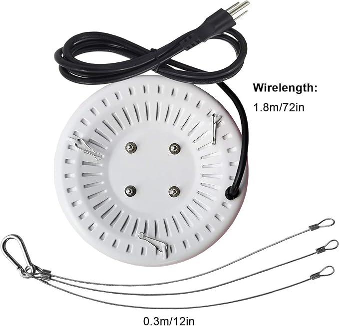 Plant lamp LED Round Full Spectrum Light Waterproof IP64 Flood Light Plant Flower Indoor Hydroponic Greenhouse LED Grow Lighting Growing Lights for Indoor Plants