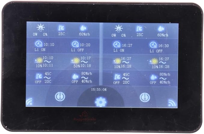 RuggedGrade Vela XT Series Grow Light Controller - Control up to 100 Lights - Ideal for Vegetable Cultivation Indoor Farm Facilities &amp Horticulture Applications - Lighting Control System - ETL Li