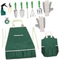 BESPORTBLE 11pcs Garden Tool Set Planting Tools Storage Bag Stainless Steel Plastic for Excavation Weeding