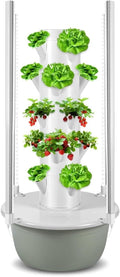 Patio Growing Tower Soilless Hydroponic Tower Growing Systems Indoor Vertical Grow Tower Hydroponic Growing Systemsfor Herbs Fruits and Vegetables C(20Pots)
