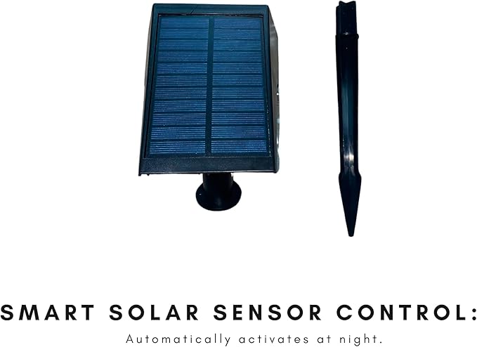 Solar Outdoor Lights 4-Pack Super Bright LED Spotlights Waterproof Garden Path Lights Yard &amp Landscape Lighting Auto On/Off Black