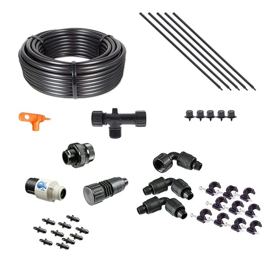 Drip Irrigation Kit for Hanging Baskets - Kit Size : Basic