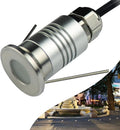 1/10PCS LED Mini In-Ground Well Light - Spotlight Led Beam Light IP67 Waterproof Recessed Outdoor Landscape Lighting 1W 12V DC 120° LED Beam Angle Spotlight(Cool White 6000K1PCS-(DC-12V))