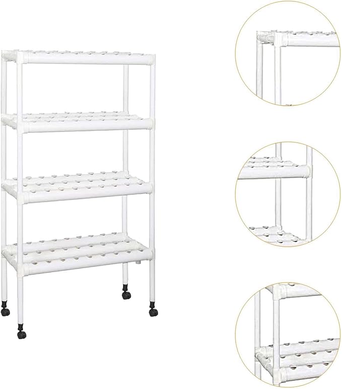 Hydroponic Grow Kit Garden Planting 108 Plant Sites Balcony Indoor Outdoor Hydroponics Growing System for Leafy Vegetables