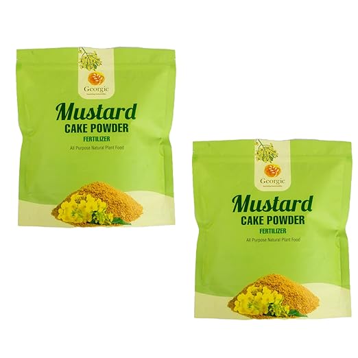 Natural Mustard Oil Cake Powder As Fertilizer for All-Purpose Fertilizer Concentrate for Flower Vegetable Herb Fruit Tree (Pack of 2-6 LB)