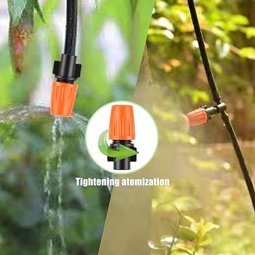 Drip Irrigation System 180 Pcs 164FT Garden Irrigation System 1/4 Blank Distribution Tubing Watering Drip Kit Automatic Irrigation Equipment for Garden Greenhouse Flower BedPatioLawn