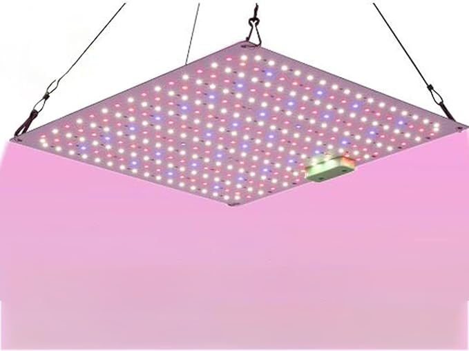 LED Grow Light Panel Lamp for Indoor Plants Full Spectrum with White Blue Red IR LEDs for 4x4ft Coverage Grow Tent Greenhouse Veg and Bloom Seedlings Hydroponics2PCS