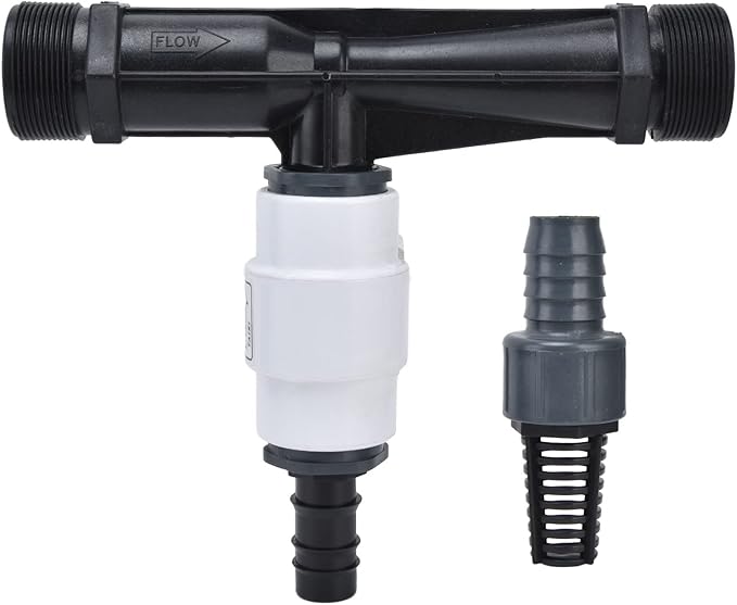 G2 External Thread Venturi Fertilizer with Check Valve Agriculture Fertilizer Injector Irrigation Tool for Garden