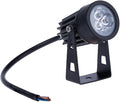 Outdoor LED Spotlight - Outdoor Lighting with Base Ground Projector Lights Waterproof Adjustable Spotlight Garden Lamp Terrace Lawn(White3W(AC85-265V))