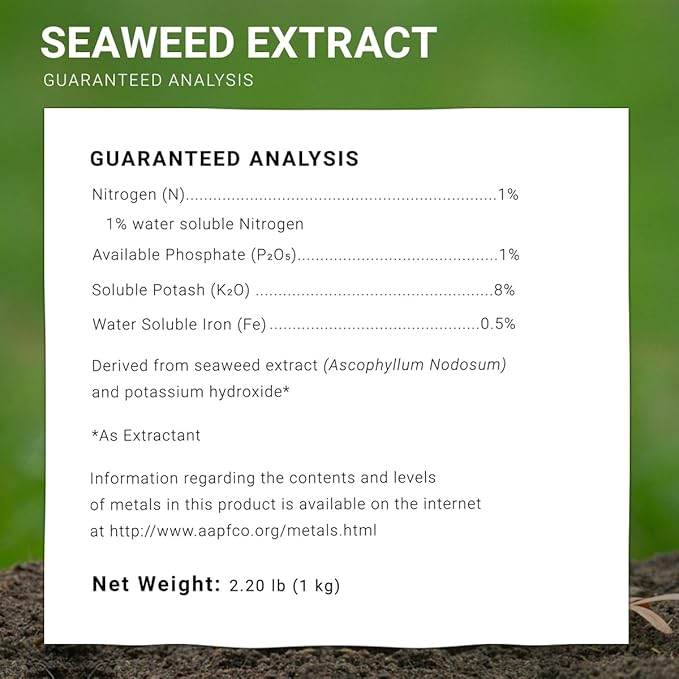 ECOgardener Seaweed Extract Soil Amendment Water-Soluble Powdered Organic Soil Conditioner