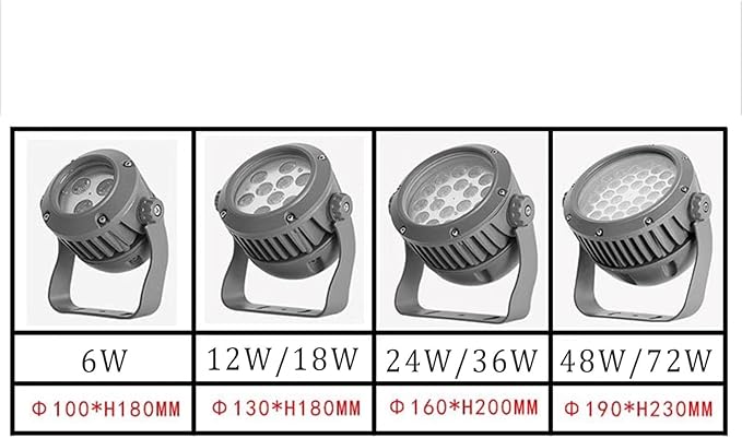 Outdoor Landscape Spotlights Outdoor LED Spotlight - Landscape Lights Spotlight Led Beam Light AC220V LED Flood Light IP65 Waterproof 90° Rotatable Irradiation Narrow Bea