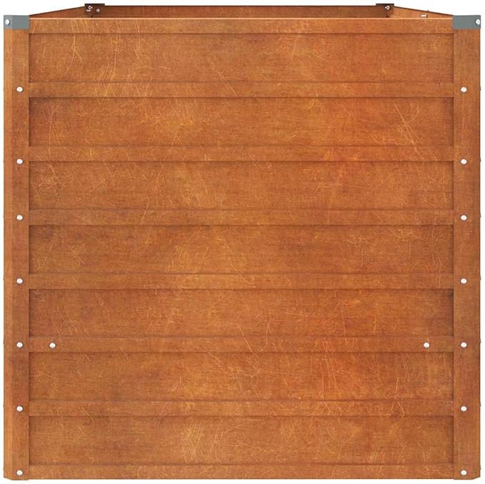 Corten Steel Outdoor Garden Raised Bed Garden Planter Box for Vegetables Flowers Herbs Rusty 63x31.5x30.3 Corten Steel-245