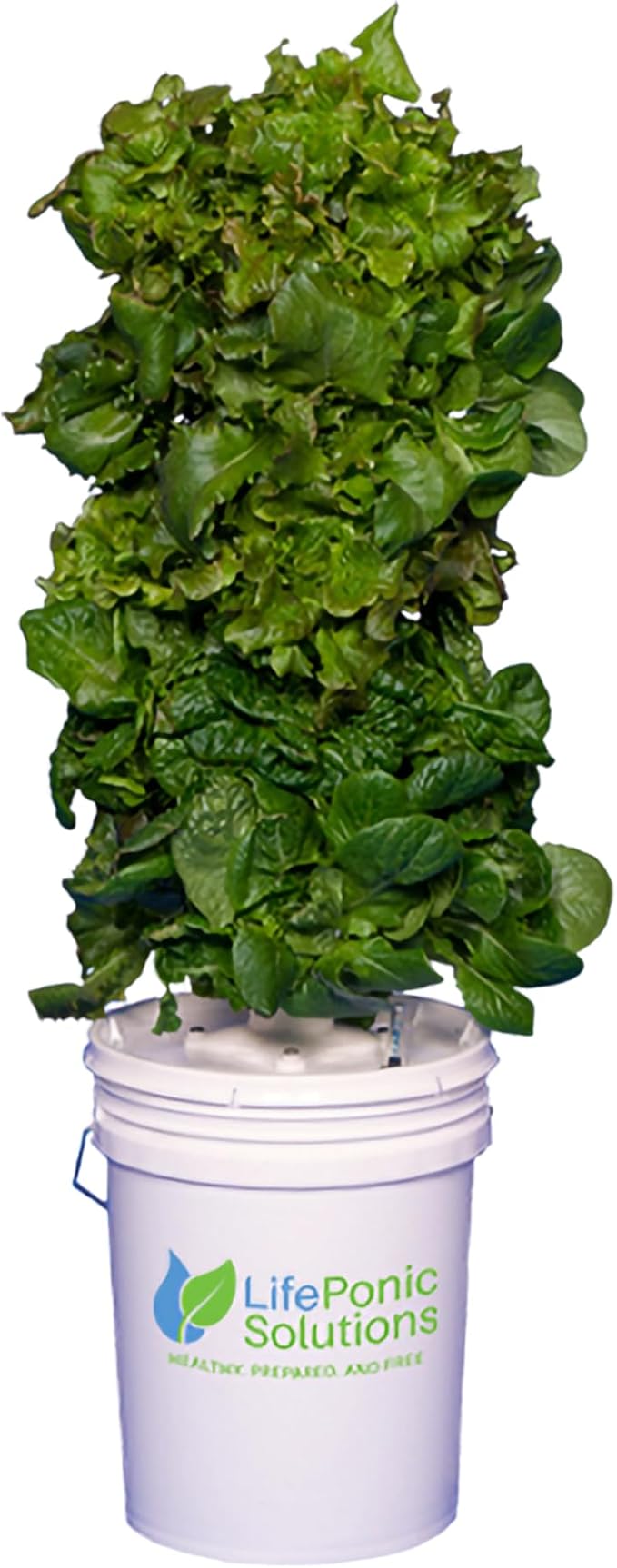 Mini Tower Growing System Vertical Planter 20 Plants Indoor Garden Optimized for Leafy Greens with LED Grow Lights (Horizontal)