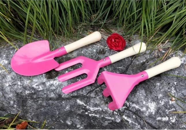 3 Pieces Garden Tool Set Heavy Duty Gardening Supplies Multifunctional Portable Outdoor Gardening Hand Tools Gardening Gifts for Kids Childrens