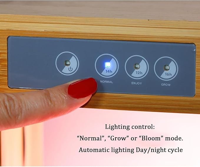 Hydroponic Growing System Plant Germination Kit with LED Grow Light Gardening 8 Pods Indoor Herb Garden for Women