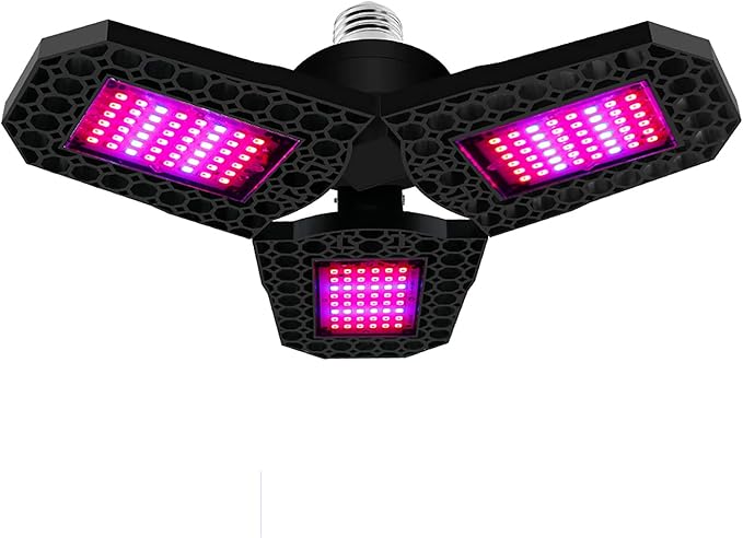 Foldable LED Grow Light Adjustable Phyto Lamp E27 Base Deformation Plant Lamp for Indoor Greenhouse Seedling Flower126leds