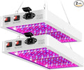 2PCS 1500W Full-Spectrum LED Plant Grow Lights Indoor Garden’S Sun Red &ampBlue Light from Seeding to Flowering Helping Succulents’ Plumpness Lushness &ampOrchids’ Blooms Hook Design+Us Plug for Eas