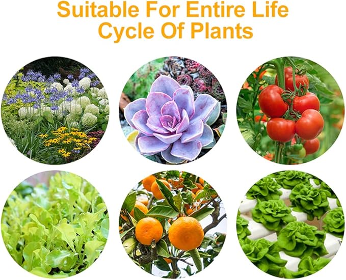 LED Grow Lights Full Spectrum Plant Lights 126leds for Indoor Plants E27 Growing Light Bulbs for Hydroponic Succulents Seedlings Vegetables