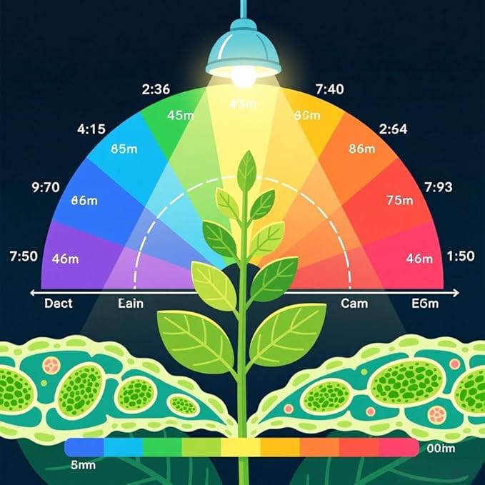 2025 1000W(HPS) Full Spectrum LED Plant Grow Light for Indoor Plants Vegetables Flowers - Energy Saving with Timer &amp Dimmable Function