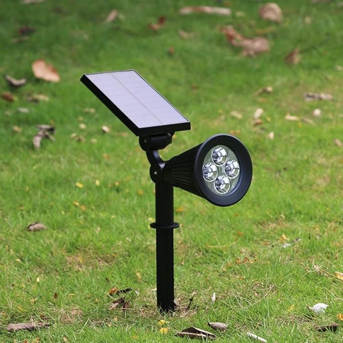 Outdoor Waterproof IP68 Solar Lights Lawn Lights Solar Spotlights with 3 Lighting Modes Suitable for Courtyard Lawn Patio Garden and Pathway Landscape Lighting