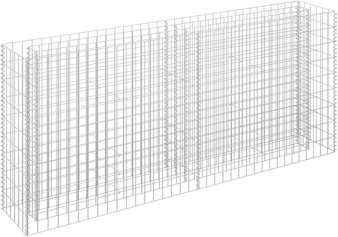 SKM Gabion Raised Bed Gabion Raised Bed Galvanized Steel 70.9x11.8x35.4