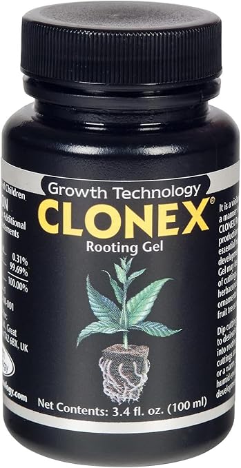 Clonex 100ml Cloning Gel &amp OrganiPlug Seed and Cutting Plugs Bundle - Pre-Filled Tray with 50 Plugs for Plant Propagation and Rooting