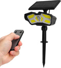 ZJchao Outdoor Solar Lights Outdoor Landscape 2400mah with 2 Brightness Modes for Home Park (ASTEY-KXK-600-128COB)